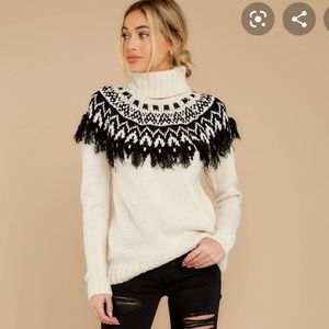 Love Stitch Holding You Close Turtleneck Sweater